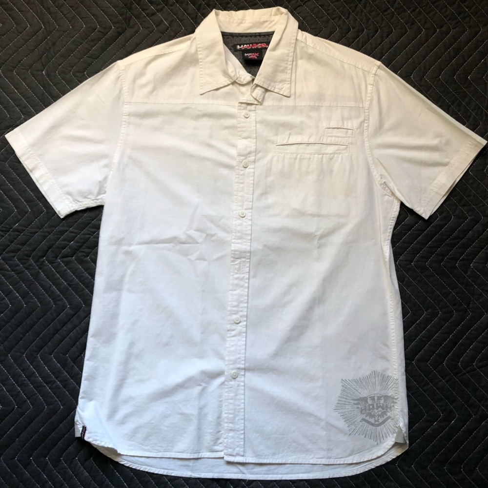 Designed white button down shirt